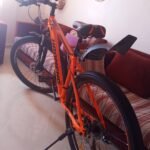 VTT HOAMENG rouge en aluminium avec roues de 27,5 pouces.